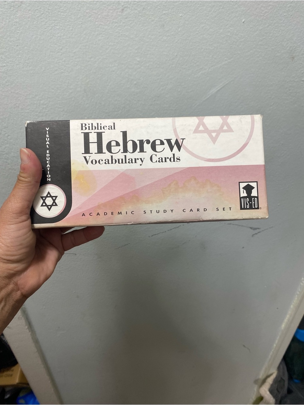 Biblical Hebrew Vocabulary Cards - Pink Accent